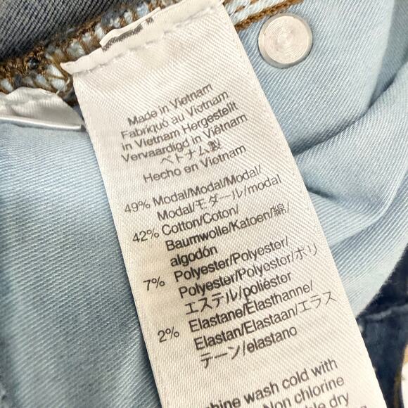 NWT J.Crew 9" High Rise Toothpick Jeans Dark Wash Blue Stretch Denim Size 24 - Picture 12 of 13